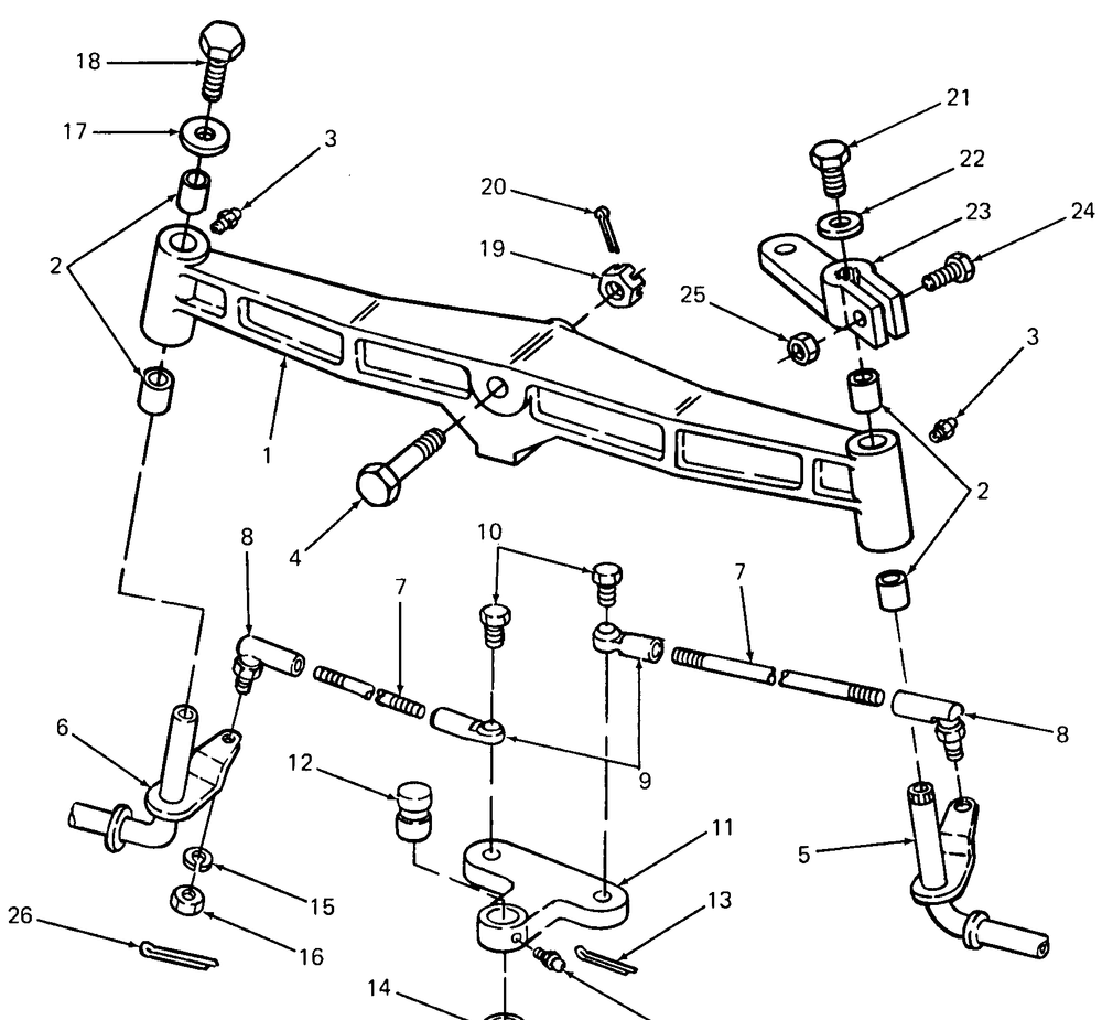 Front Axle Diagram and Parts List for 1872 2072-756300-799999-147730100-148720100-148730100-149720100-149730100 Cub Cadet Lawn Tractor